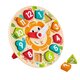 Ceas puzzle din lemn, +3 ani, Hape 652744