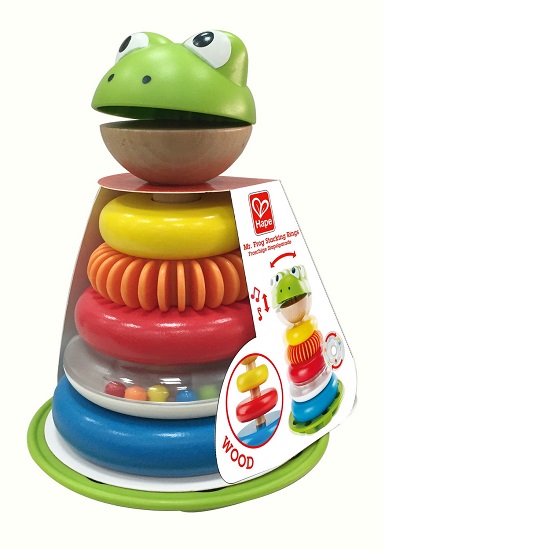 Jucarie din lemn cu sunete  Mr.Frog, +12 luni, Hape