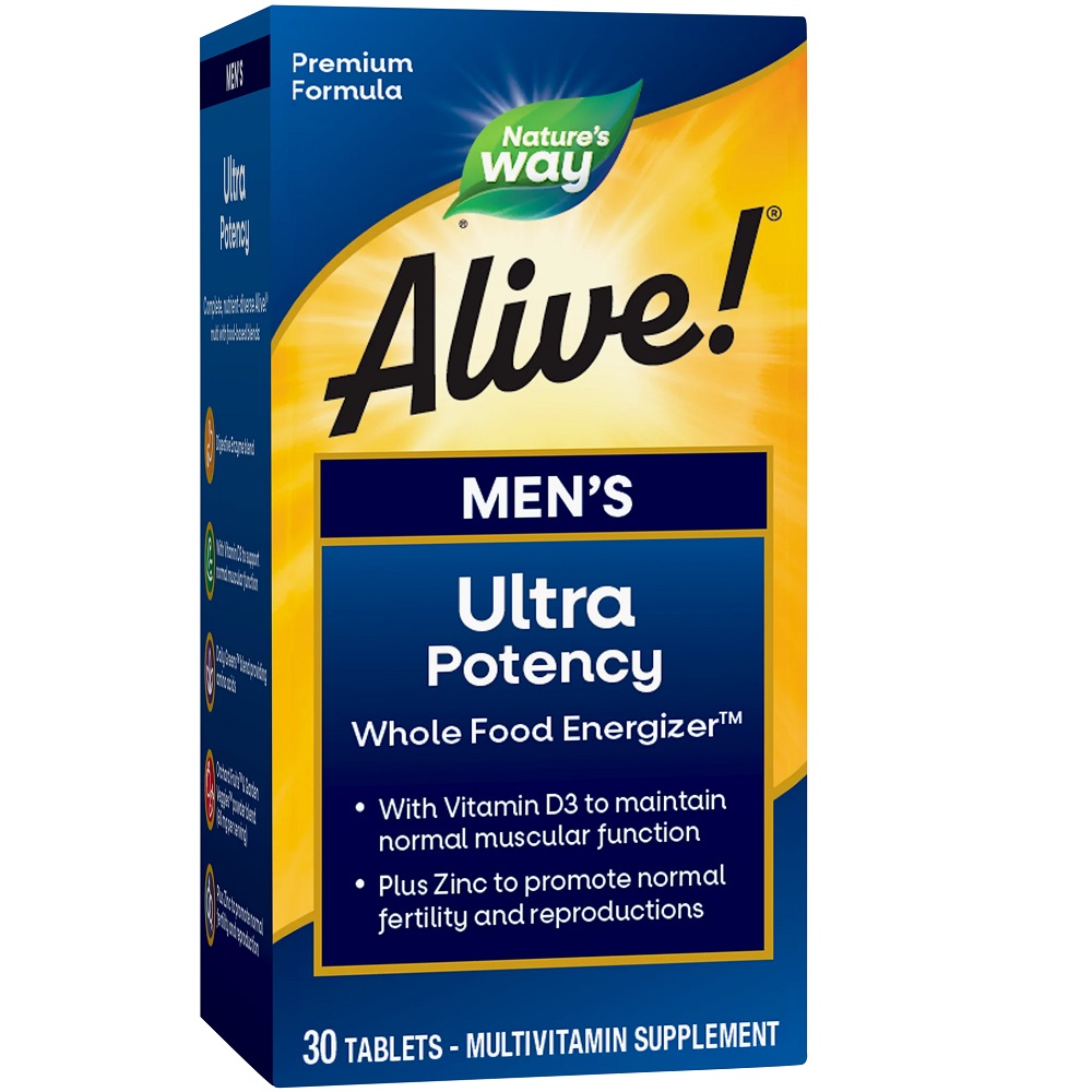 Alive Men's Ultra, 30 tablete filmate, Natures Way