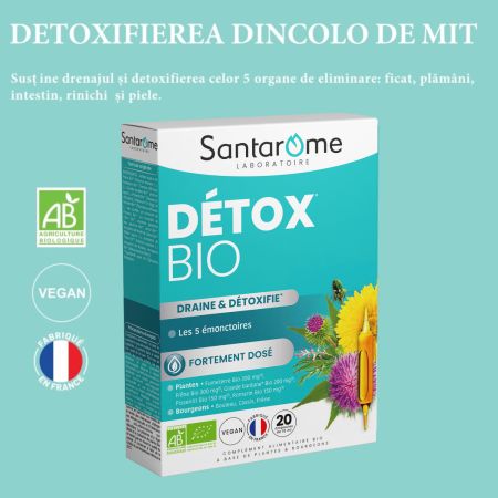 Detox Bio, 20 fiole x 10 ml, Santarome 713766