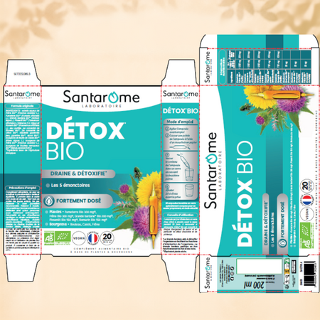 Detox Bio, 20 fiole x 10 ml, Santarome 806637