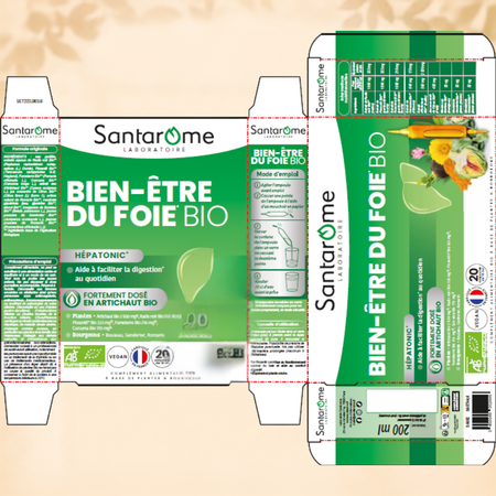 Hepatonic Bio, 20 fiole, Santarome 806657