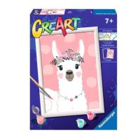 Pictura pe numere Creart, Lama, +7 ani, Ravensburger