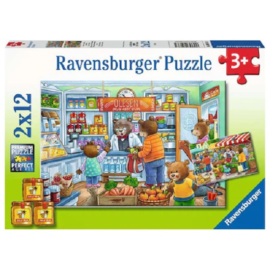 Puzzle Magazin alimentar, +3 ani, 24 piese, Ravensburger