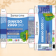 Ginkgo 2000 Bio, 20 fiole x 10 ml, Santarome Nature 806619
