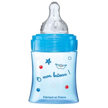 Biberon pentru initiere anti-colici, Barca, 150 ml, 0-6 luni, Dodie 477600