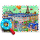 Puzzle Orasul Detective, +5 ani, 108 piese, Ludattica 477602