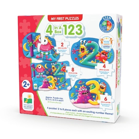 Set primele mele 4 puzzle-uri 123, +2 ani, The learning journey