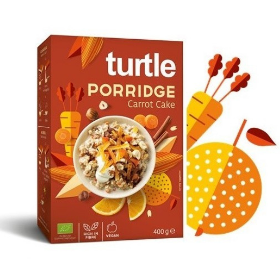 Cereale Bio Carrot Cake, 400 g, Turtle