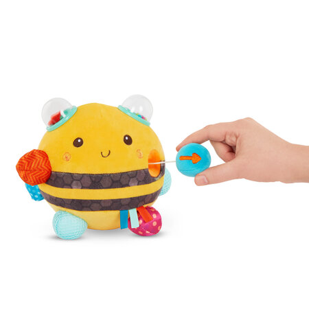 Jucarie din plus albinuta cu vibratii, +0 luni, BToys 768756