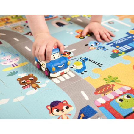 Covoras puzzle Orasul Fanteziilor, +3 ani, 12 piese, BToys 768245
