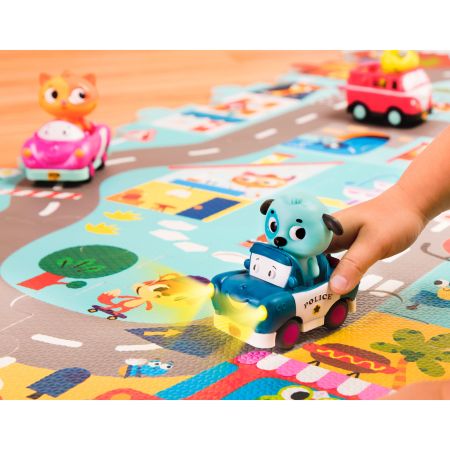 Covoras puzzle Orasul Fanteziilor, +3 ani, 12 piese, BToys 768244