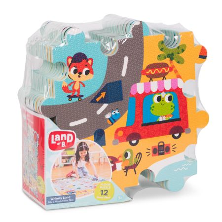 Covoras puzzle Orasul Fanteziilor, +3 ani, 12 piese, BToys 768248