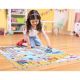 Covoras puzzle Orasul Fanteziilor, +3 ani, 12 piese, BToys 768246