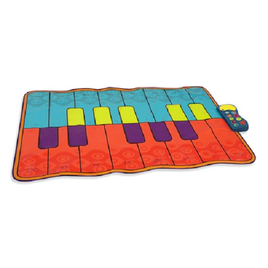 Covoras muzical pentru dans forma pian, 3 ani+, 135 x 85 cm, BToys