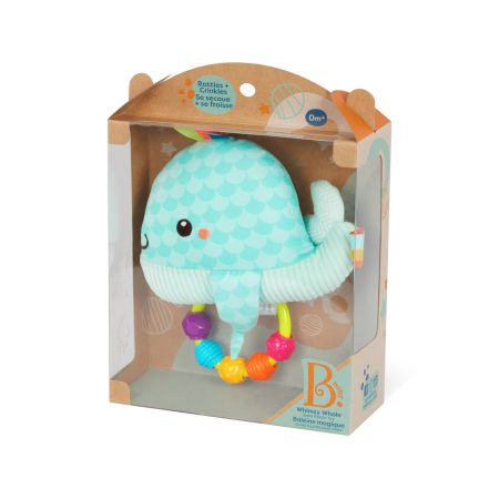Jucarie dentitie Balena din plus, +0 luni, BToys 768449
