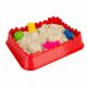 Nisip Kinetic Fun Sand cu tavita si sabloane castel, 1000gr, +3 ani, Crafy 477848