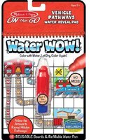Carnet de colorat apa magica Vehicule in labirint, +5 ani, Melissa & Doug