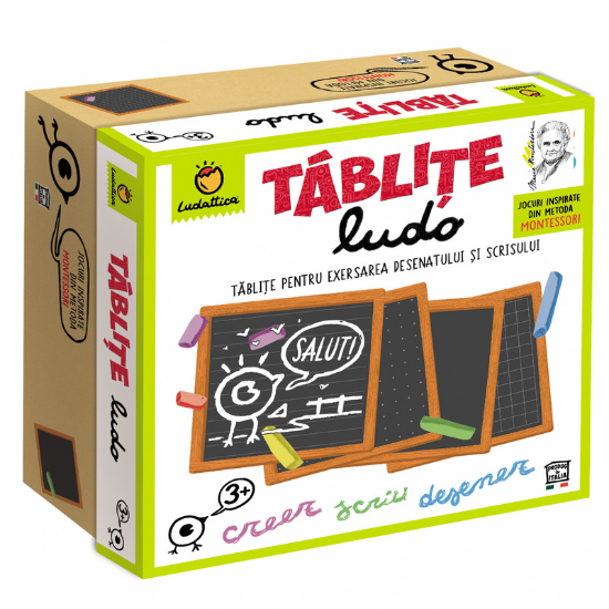 Tablitele Ludo pentru exersarea scrisului si desenului, +3 ani, Ludattica