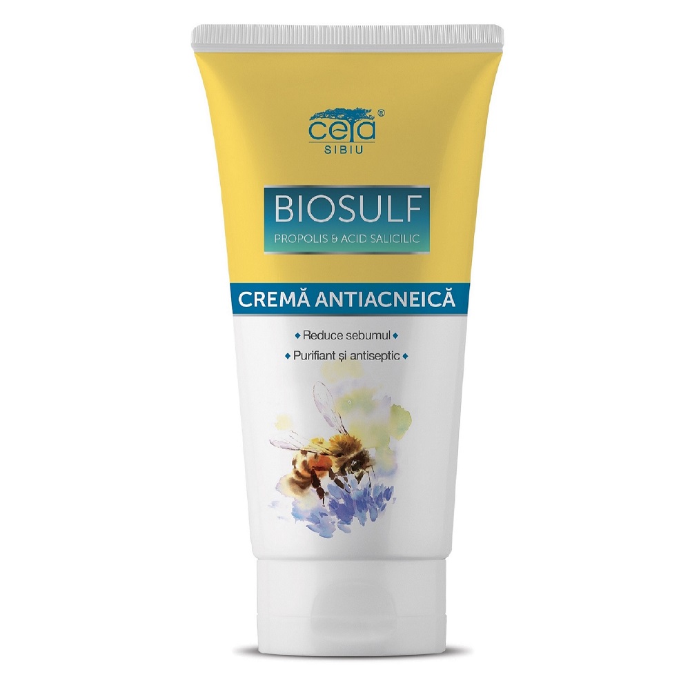 Crema antiacneica cu Biosulf, 50 ml, Ceta