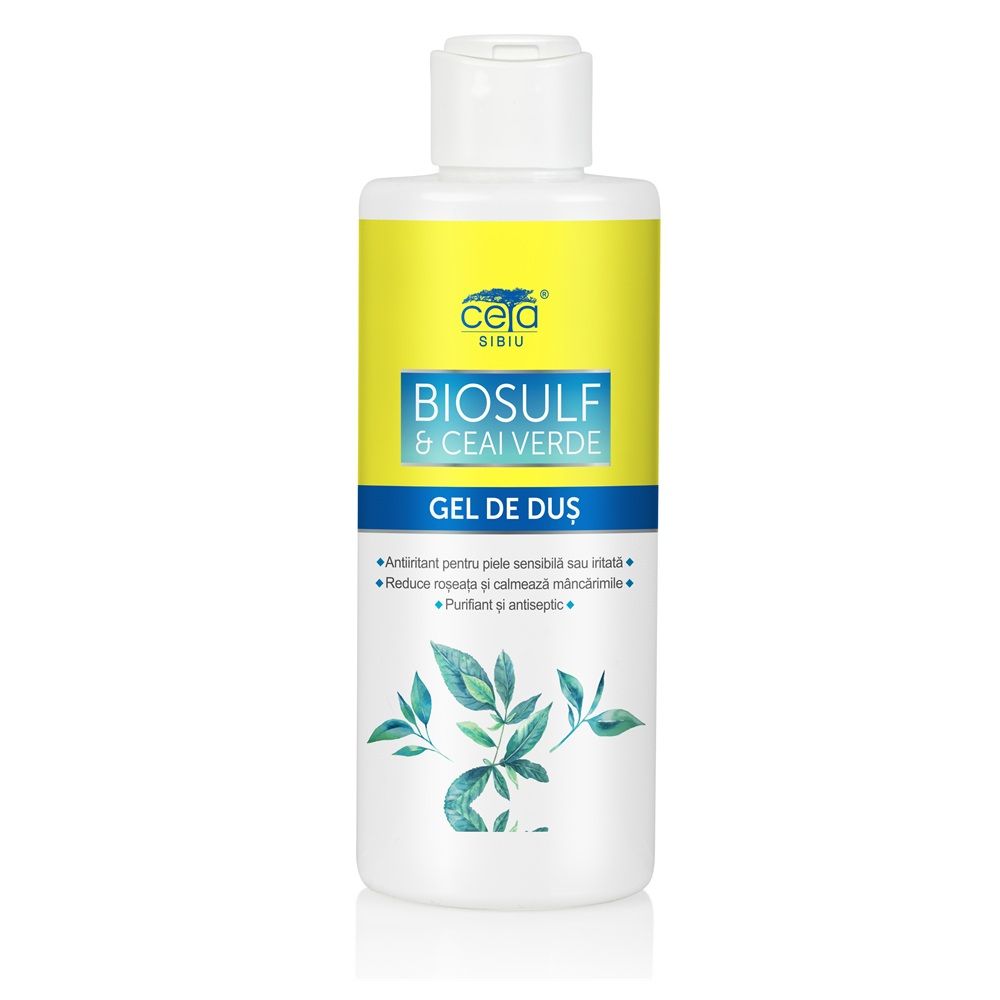 Gel de dus cu Biosulf si Ceai Verde, 200 ml, Ceta
