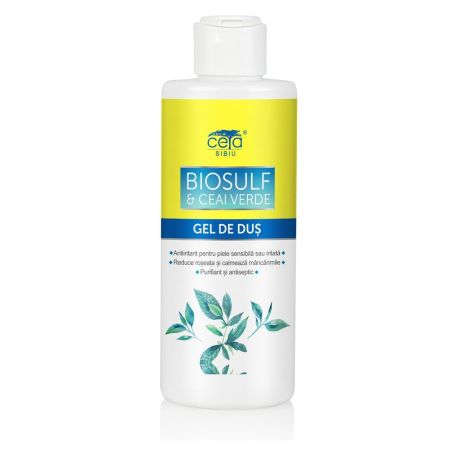 Gel de dus cu Biosulf si Ceai Verde, 200 ml, Ceta
