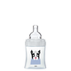 Biberon din sticla cu functie senzoriala si tetina plata anti-colici Debit 1 Paris, 0-6 luni, 150 ml, Dodie 533535