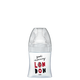 Biberon din sticla cu functie senzoriala si tetina plata anti-colici Debit 1 Londra, 0-6 luni, 150 ml, Dodie 533509
