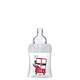 Biberon din sticla cu functie senzoriala si tetina plata anti-colici Debit 1 Londra, 0-6 luni, 150 ml, Dodie 533507
