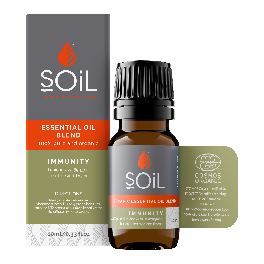 Amestec de uleiuri esentiale Immunity Pure 100% Organice,10 ml, Soil