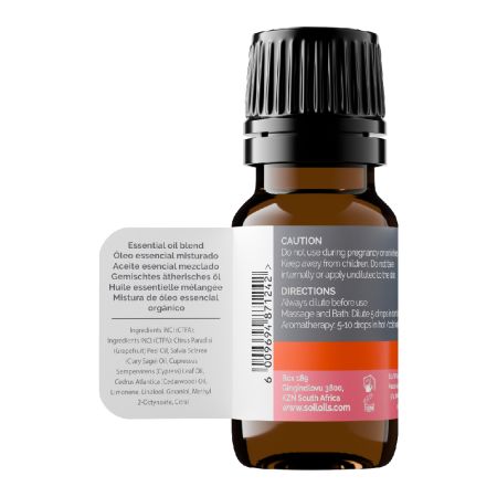 Amestec de uleiuri usentiale antistres Pure 100% Organice, 10 ml, Soil 754700