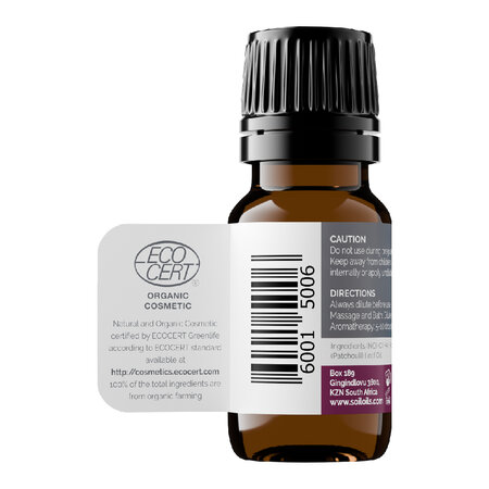 Ulei esential Patchouli Pur 100% Organic, 10 ml, SOiL  754784