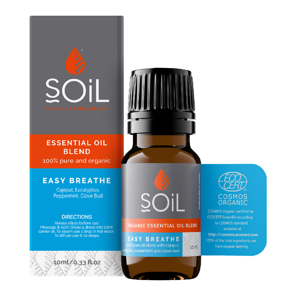 Amestec de uleiuri esentiale Respiratie Usoara, 10 ml, SOiL