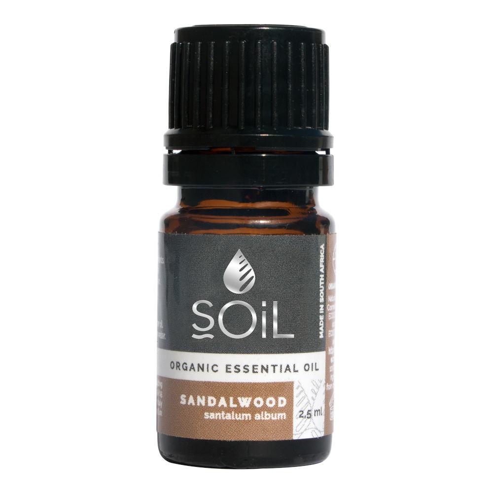 Ulei esential Lemn de Santal Pur 100% Organic ECOCERT, 2,5 ml, Soil