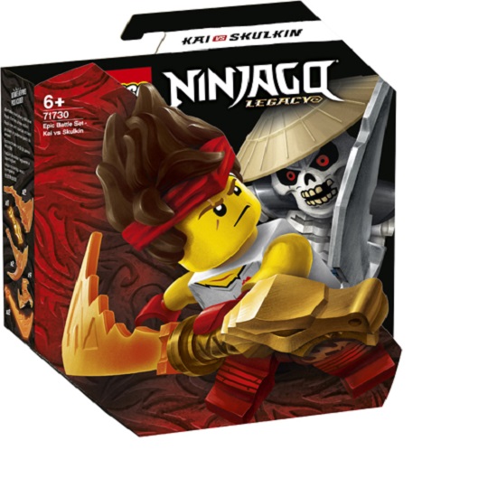 Set de lupta epica Kai contra Skulkin Lego Ninjago, +6 ani, 71730, Lego