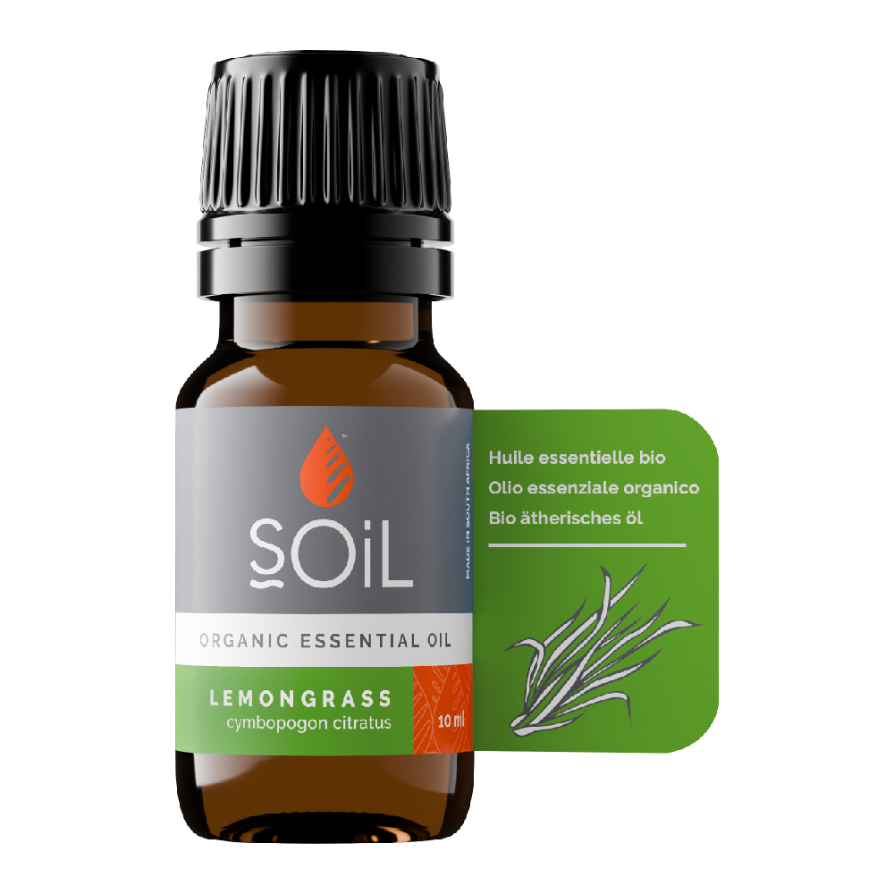 Ulei esential  de Lemongrass Pur 100% Organic,10 ml, SOiL