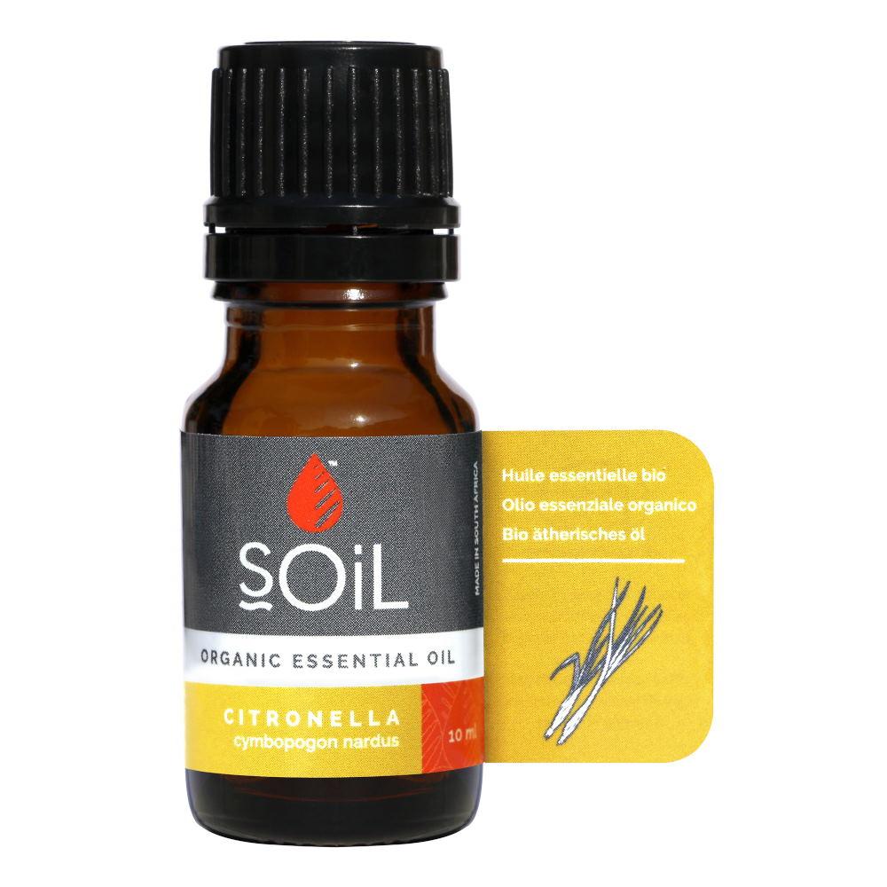 Ulei esential de Citronella Pur 100% Organic,10 ml, SOiL 