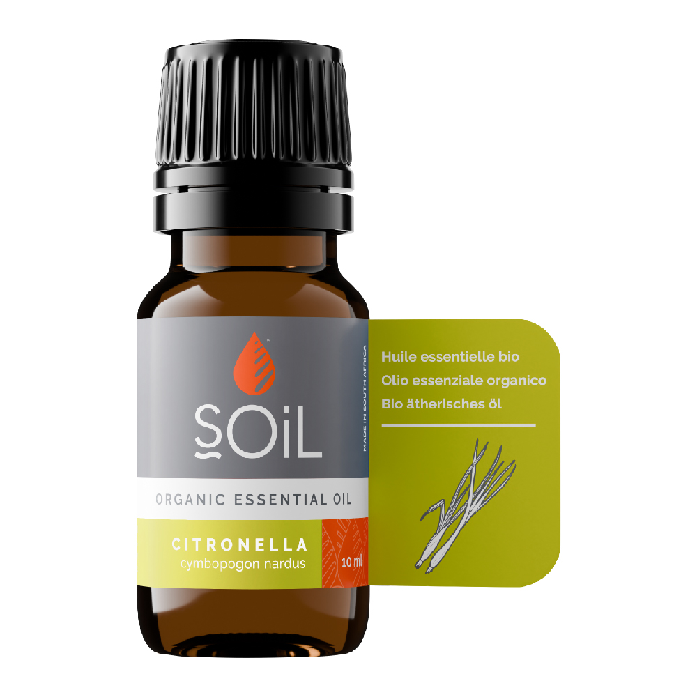 Ulei esential de Citronella Pur 100% Organic,10 ml, SOiL 