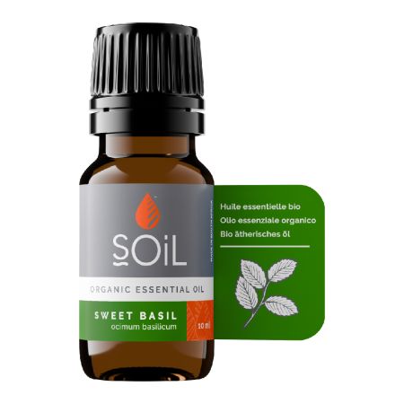 Ulei esential de busuioc Pur 100% Organic, 10 ml, SOiL