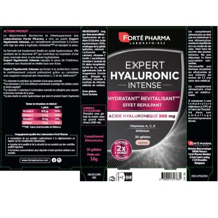 Expert Hyaluronic Intense, 300 mg, 30 capsule, Forte Pharma 765935