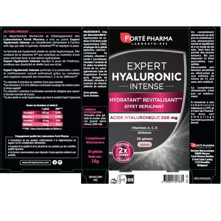 Expert Hyaluronic Intense, 300 mg, 30 capsule, Forte Pharma 765935