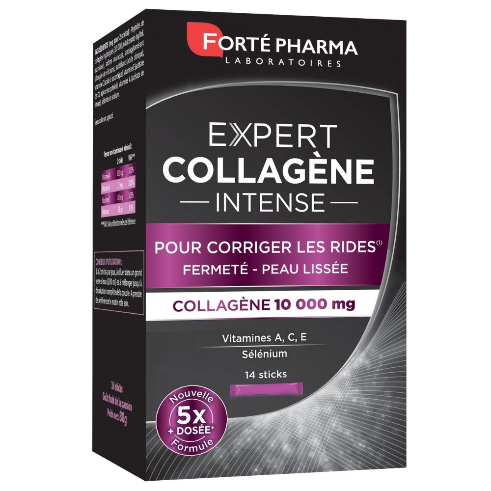 Expert Collagen Intense, 10000mg, 14 plicuri, Forte Pharma