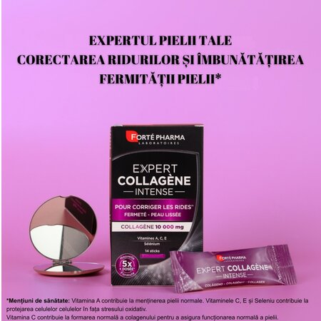 Expert Collagen Intense, 10000mg, 14 plicuri, Forte Pharma 767971