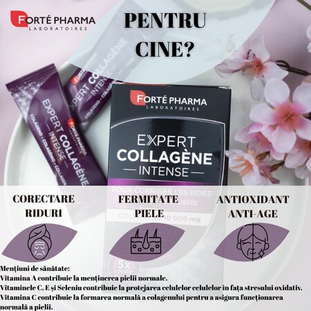 Expert Collagen Intense, 10000mg, 14 plicuri, Forte Pharma 767973