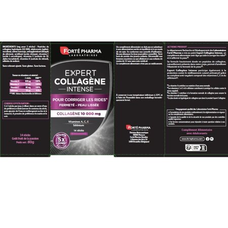 Expert Collagen Intense, 10000mg, 14 plicuri, Forte Pharma 767976