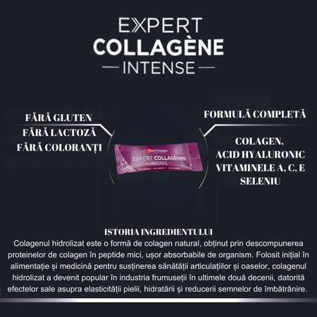 Expert Collagen Intense, 10000mg, 14 plicuri, Forte Pharma 767972
