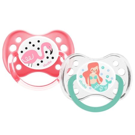 Set 2 Suzete Anatomice Duo Sirene si Flamingo