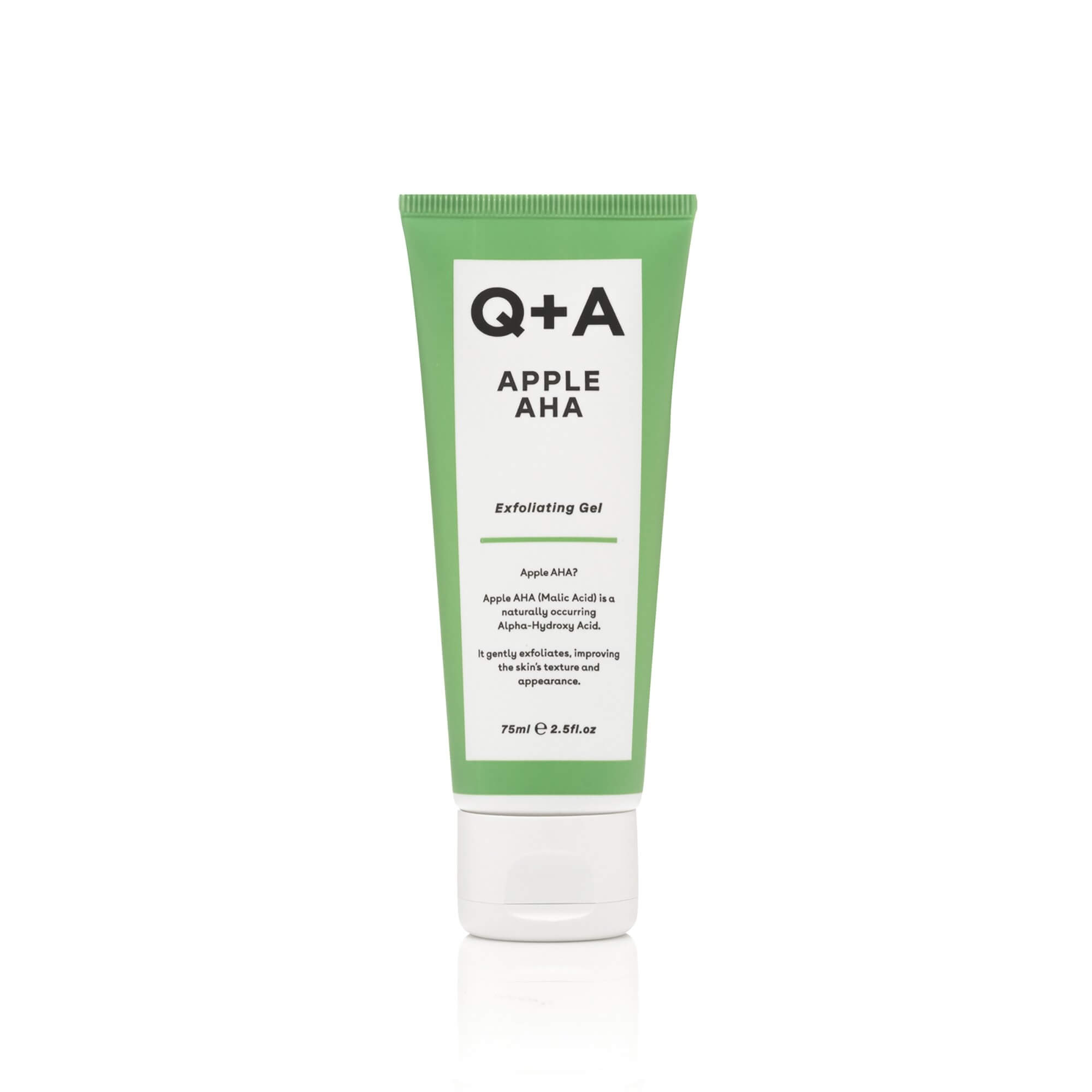 Gel exfoliant cu acid AHA si extract din mere 75 ml, Q+A