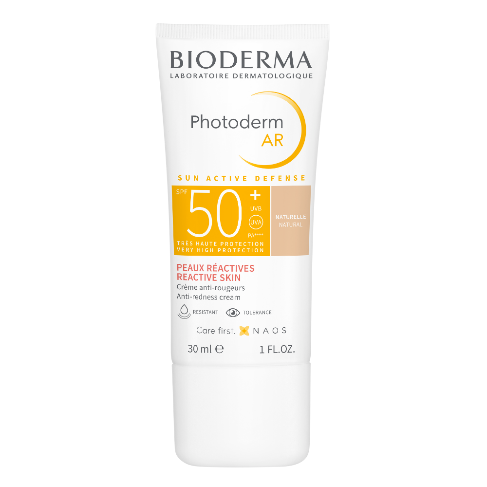 Crema de fata colorata pentru piele sensibila SPF 50+ Photoderm AR, 30 ml, Bioderma