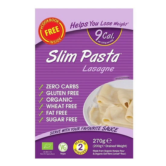 Lasagna Bio din konjac, 270g, Slim Pasta